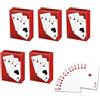 SZSMW 5 porzioni Carte Poker - Carte da Gioco Personalizzate - Mini Giochi - Adatto a Diverse Attività, Perfetto per Giochi da Tavolo, Gite All'Aria Aperta, Picnic, Giochi In Famiglia