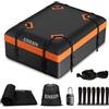 Einesin Box da Tetto Auto 425L - Borsa da Tetto Impermeabile Portapacchi Pieghevole con Tappetino Antiscivolo Gancio Porta e Cinghie di Rinforzo, Box Tetto Auto per Auto con/senza Portapacchi