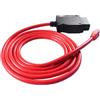 Dezanyc ENET OBD2 OBD Ethernet Cabel RJ45 Compatibile con BMW Bimmercode Serie F ista Serie G codifica