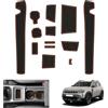 GAFAT Nuovo Dacia Duster 3 2024 2025 2026 Tappetini Antiscivolo, Tappetino in Gomma per Console Centrale, Porta Bicchieri, Cuciture Porte, Dacia Duster 3 Accessori (Arancione)