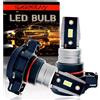 SageSunny Lampadine H16 LED Anti-fog H16 PS19W 5202 High Power 1200lm LED H16 Luci diurne/diurne 21SMD 3030 6000k bianco anti-errore odb in sostituzione di lampadine alogene PS19W，Set di 2