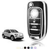 TOOMUME Cover Chiave TPU, Custodia Chiave Adatto per Fiat 500X Tipo Toro Argo Cronos Nuovo Doblo Egea Freedom Grazie Dodge Neon, Copri Chiavi Guscio Chiave Auto Telecomando - Flip Key