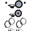 IPNOSIS Kit 6 Casse ALPINE SXE-1750S + SXE-1725S per Alfa Romeo Giulietta con 2 Supporti Anteriori, 2 Supporti Posteriori e 4 Connettori