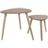 THE HOME DECO FACTORY HOME DECO FACTORY CMHD6149 Tavolo di Nidificazione, Pino, Beige, Taglia Unica