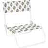 Home Deco Factory-HD7223 Home Deco Factory-HD7223 - Sedia da spiaggia pieghevole, colore: Bianco/Giallo/Grigio