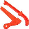 ANDRESLAD Accessori Da Lavoro Ergonomici Attrezzi Per La Lavorazione Del Legno Blocco Di Spinta Sicuro Colore Arancione