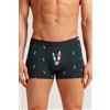 Intimissimi Boxer Cotone Superior Stampa Calciobalilla Verde