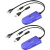 VONETS Ripetitore WiFi 2.4GHz Bridge Ethernet Wireless Extender Hotspot Segnale Adattatore RJ45 per IoT DVR Sorveglianza, Dispositivo di Rete VAP11G-300 (2 Pezzi)