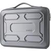 DOMISO 17,3 pollici Borsa a tracolla per laptop da Custodia protettiva in EVA impermeabile antiurto per 17.3 Dell/MSI GS73VR Stealth Pro/LG Gram 17/ROG Strix GL702VS/HP Envy 17,Argento