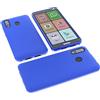 foto-kontor Custodia Compatibile con cellulari Brondi Amico Smartphone XL Nero Cover in Gomma TPU di Colore Blu/Azzurro