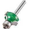 Trend CraftPro Fresa per rifilare con cuscinetto guida, gambo 1/4 pollice, raggio 6,3 mm, lunghezza di taglio 12,7 mm, include cuscinetti multipli, metallo duro (TCT), C076X1/4TC