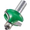 Trend CraftPro Fresa per bordi arrotondati con guida, codolo 1/2 pollice, raggio 12,7mm, lunghezza di taglio 19,1mm, metallo duro (TCT), C079X1/2TC