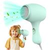 KUWUNG Phon da Viaggio, Phon Capelli per Bambini, 550W Phon Capelli Piccolo, Silenzioso e Leggero Asciugacapelli, Portatile Hair Dryer 3 Impostazioni, Mini Phon Capelli, Asciugacapelli da Viaggio