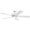 Westinghouse Ventilatore a Soffitto Monarch, Finitura, Pale Bianco con Canna