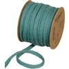 Halbach Fasce di seta premium in lana (vegan), larghezza: 8 mm, lunghezza: 15 m, filo flessibile riempito con filo, per progetti fai da te e targhette, colore: verde salvia