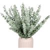 Relaxdays Eucalipto Artificiale per Decorazioni in Vaso di Fiori Finti, 36 Rami in Plastica, Lunghi 42 cm, Pianta Verde