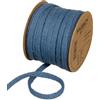 Halbach Fasce di seta premium in lana (vegan), larghezza: 8 mm, lunghezza: 15 m, filo flessibile riempito con filo, per progetti fai da te e targhette, colore: blu