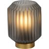 LUCIDE SUENO - Lampada da tavolo - Ø 13 cm - 1xE14 - Grigio opaco