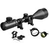 Froadp Mirino Cannocchiale da Puntamento Rosso e Verde Reticolo con Pista di Fondo per Airsoft di Caccia e Sport(3-9x40EG, 11mm Assemblee)