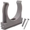 SKIR'CO (10 pezzi) Clip per tubi, morsetti in plastica per tubi da 50 mm, morsetti per tubi di tipo U, ganci per tubi, clip grigie