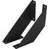 DOJA Barcelona | Staffe per Mensole | 2 Reggimensola a Parete Alta Resistenza | 20 * 20 CM | Acciaio | Reggi Mensole da Muro Carico Pesante | Staffe per Mensole Pesanti Metallo, Legno, Ferro