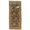 HOME ZEN HOUSEHOLD LINEN TOVAGLIA COPRITAVOLO CENTROTAVOLA RUNNER PIZZO MACRAME' LUSSO (STRISCIA 40X140 CM, DISEGNO FELCE COLORE MARRONE)