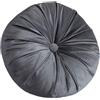 DOTBUY-SHOP Rotondo Cuscini Sedie Cucina Cuscini Coprisedia, Cuscino Velluto Sedia Cucina Cuscini Sedia per Ufficio Giardino Patio Pranzo Soggiorno (35X35cm,Grigio)