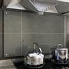 Rantry Mobile Paraschizzi per Cucina Trasparente 100x60 cm in Vetro Temperato, Paraschizzi Cucina Pieghevole, Protezione da Parete, Fornelli Pannello, Antiaderente Protezione Schizzi