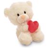 NICI Orsetto di peluche con cuore 18 cm - beige - Morbido peluche, carino da coccolare e giocare, per bambini e adulti, un'ottima idea regalo - 61558