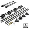 CHROMEMASTER TURTLE AIR1 | Barre Portatutto, Portapacchi, Barre da Tetto | Compatibile con Volkswagen Touran 2015+ ; Viene utilizzato per il montaggio di box da tetto, portabiciclette, scale