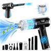 Lutranstra Aspirabriciole Senza Fili, 6000Pa Mini Aspirapolvere Senza Fili Potente, 4 in 1 Aspirapolvere Auto con 3600mAh, Display LED, USB Ricaricabile Aspirapolvere Portatile per Auto, Divano, Casa