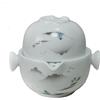 Liang baobao Conveniente Teiera Tazza Porcellana Teiera Bianco Lustrato tè Set (Paesaggio)
