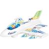 giocoscuolaregalo Aereo Giocattolo con Luci Suoni e Movimento Mistero Bump & Go Aereoplano Super Jet Giocattolo con Movimento con luci Suoni Musica Aereo Grande Giocattolo,Colori Assortiti