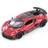 Easy Toys Modellino Auto Compatibile con Bugatti Divo. Auto Giocattolo in Scala con Porte Apribili. Modellismo Automobile. (Rosso)