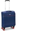 RONCATO Crosslite Trolley morbido cabina espandibile 4 ruote Blu