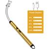 Newaner Accendino Elettrico, Accendini USB Ricaricabile，360° Flessibile Accendigas Elettrico Cucina Accendino Lungo Antivento per Candele Leggere Stufe a Gas Barbecue da Campeggio Camino Stufe(Oro)