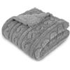 Homebliss Coperta Pile in Extra Morbido, Coperta Matrimoniale Flanella Certificato Oeko-TEX®, Coperta Divano, Plaid Letto, Coperta Foulard, Copriletto, Copridivano (230 x 270 cm,Grigio Chiaro)