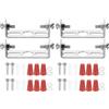 PATIKIL 45mm (1,77) Kit Staffa Montaggio Universale per Lampada, 4 Set Piastra per Plafoniera con Barra Trasversale con Vite Lampadario a Sospensione per Lampada Soffitto