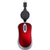Gubyxg Mouse a filo Type-c Mouse retrattile allungabile 1000DPI ottico piccolo mini per i viaggi (Red)