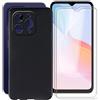 HGJTFANY Cover per Doogee N55 Pro (6.56) + 2 x Pellicola in Vetro Temperato, Ultrasottile Antigraffio Custodia, Morbido TPU Bumper Protettiva Case per Doogee N55 Pro - Nero