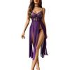 Avidlove Lingerie Sexy Lingerie da Donna Set Lingerie di Pizzo Babydoll in Rete con Scollo a V Intimo Corpetto Camicia da Notte Longe Indumenti da Notte con Spacco Laterale Negligee