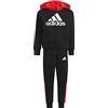 adidas LK Logo FL Set Tuta, Nero/Rojint, 6 Años Unisex-Bimbi