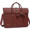MOSISO Borsa Porta PC Donna,13-14 Pollici Laptop in Pelle PU Borsa a Tracolla Convertibile,13,3 Pollici Borse Messenger Casual Lavoro Viaggio Computer Custodia con Nodo a Fiocco, Marrone