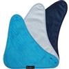 Mum2Mum Mum 2 Mum - Set di 3 bavaglini a bandana, colore: Blu, Azzurro, Verde/Azzurro