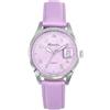 Ravel Plus - Orologio da Donna Rotondo 34 mm con Calendario e Impermeabilità 3 ATM, Vetro Zaffiro e Quadrante Sunray - Analogico Quarzo - RPD006L - Viola/Quadrante Viola