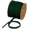 Halbach Fasce di seta premium in lana (vegan), larghezza: 8 mm, lunghezza: 15 m, filo flessibile riempito con filo, per progetti fai da te e targhette, colore: verde tanene