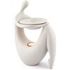 pajoma Lampada profumata Lady in ceramica | Design elegante in bianco, altezza 26 cm | Distributore di profumo per ambienti con luce calda per relax e atmosfera di benessere