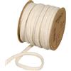 Halbach Fasce di seta premium in lana (vegan), larghezza: 8 mm, lunghezza: 15 m, filo flessibile riempito con filo, per progetti fai da te e targhette, colore: crema