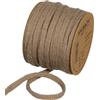 Halbach Fasce di seta premium in lana (vegan), larghezza: 8 mm, lunghezza: 15 m, filo flessibile riempito con filo, per progetti fai da te e targhette, colore: marrone scuro