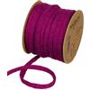 Halbach Fasce di seta premium in lana (vegan), larghezza: 8 mm, lunghezza: 15 m, filo flessibile riempito con filo, per progetti fai da te e targhette, colore: viola